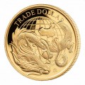 1 oz GOLD MODERN CHINESE TRADE DOLLAR St HELENA 2021 £5 Proof Box + Coa