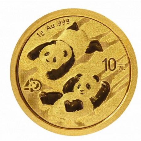 Gold CHINA PANDA 1 GR 2022 YUAN 10
