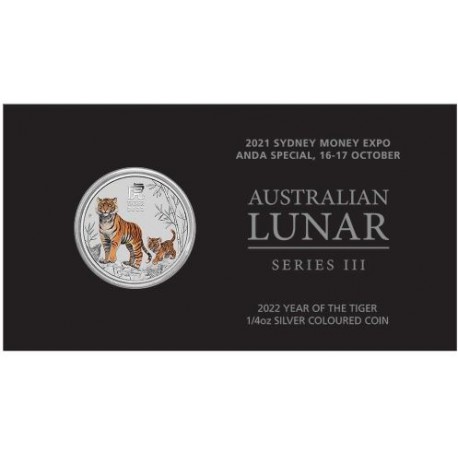 Sydney Money Expo Special 2021 Year of the Ox 1/4oz Silver Coloured Coin