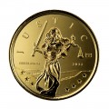GIBRALTAR 1 oz GOLD LADY JUSTICE 2021 ANTIQUED £10