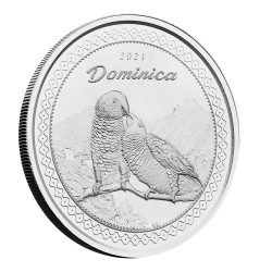 1 oz silver 2021 DOMINICA Eastern Caribbean N°3 / 8 EC8 Sisserou Parrot
