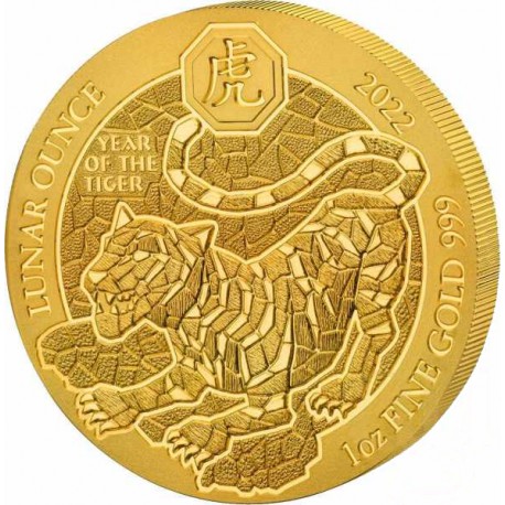 1 oz gold RWANDA OX 2021