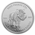 1 oz silver Mandala Warthog 2021 Chad 5000 CFA 