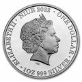 Nieu 1 oz silverEARTH BLUE MARBLE 2022 Proof Box + Coa