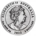 PERTH MINT PM Australian Lunar Series III 2021 Year of the Ox 2oz Silver Antiqued Coin