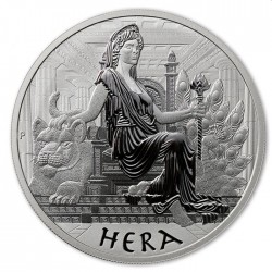 PM 1 oz silver GODS OF OLYMPUS 2022 HERA BU $1