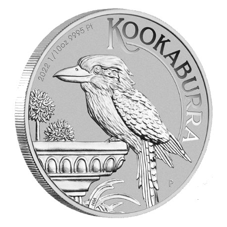 Perth Mint 1/10 oz PLATINUM KOOKABURRA 2022 BU $15