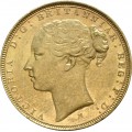 FULL GOLD SOVEREIGN 1875 M