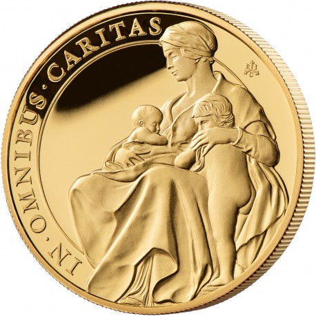 ST HELENA 1 oz GOLD The QUEEN'S VIRTUES VICTORY 2021 £100 proof VICTORIA CONCORDIA CRESCIT