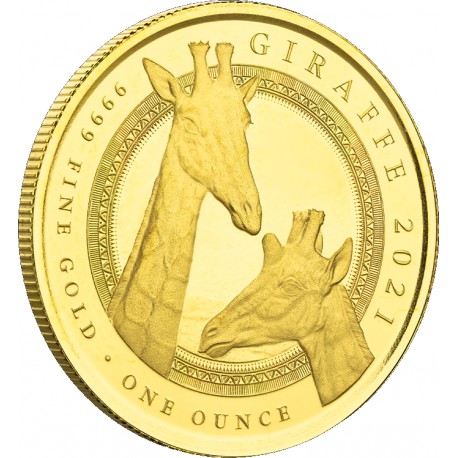 1 oz GOLD Ghana LEOPARD 2021 bu 3000 cfa