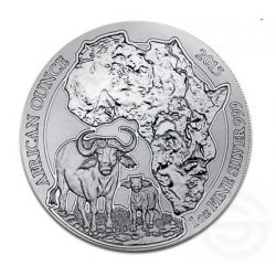 1 oz ZILVER RWANDA BUFFALO 2015