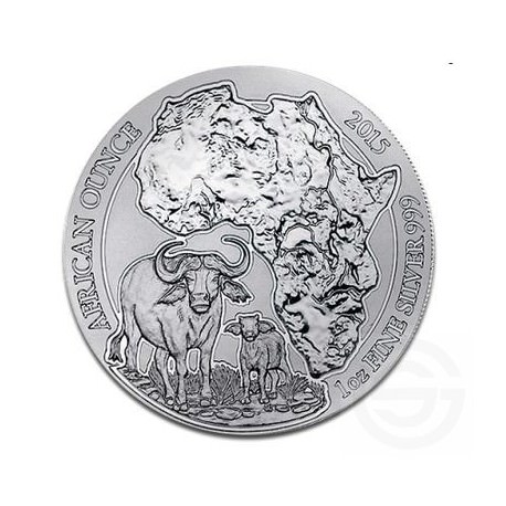 1 oz SILVER RWANDA BUFFALO 2015