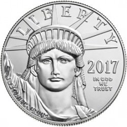 1 oz PLATINIUM PLATINUM AMERICAN EAGLE 2017 $100