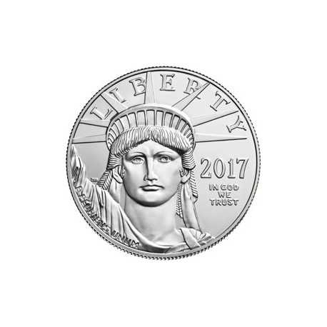 1 oz PLATINIUM PLATINUM AMERICAN EAGLE 2017 $100