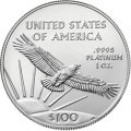 1 oz PLATINIUM PLATINUM AMERICAN EAGLE 2017 $100