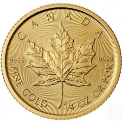 OR 1/4 oz GOLD MAPLE LEAF