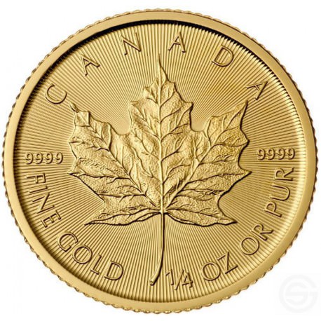 GOUD 1/4 oz GOLD MAPLE LEAF