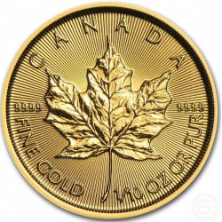 GOLD 1/10 oz GOLD MAPLE LEAF