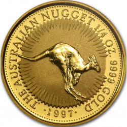 GOLD NUGGET 1/4 oz 1997 FATHER'S DAY - FÊTE DES PERES