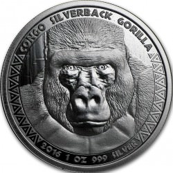 1 oz silver GORILLA CONGO 2015