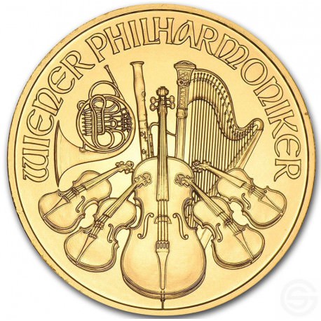 GOUD 1/10 oz GOLD WIENER PHILHARMONIKER 2015