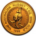 1 oz gold NUGGET 2001