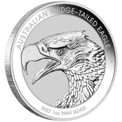 1 oz silver Perth Mint $1 WEDGE-TAILED EAGLE 2022 $1 BU