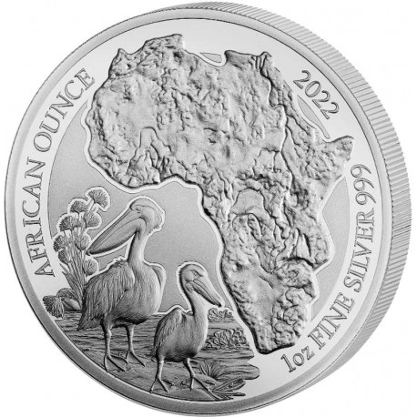 1 oz SILVER RWANDA PELICAN 2022 CFA 50