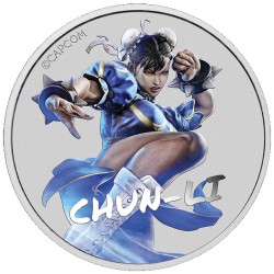 PM 1oz silver STREET FIGHTER 2022 CHUN LI $1 Coloured Australia