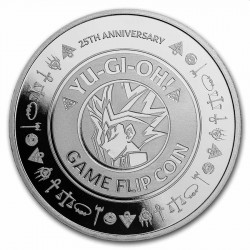 Niue 1 oz silver Yu-Gi-Oh! Game Flip Coin 25th Anniv 2022 BU