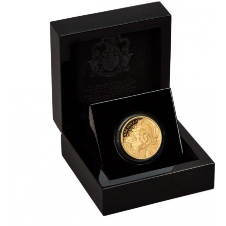 1 oz GOLD MODERN CHINESE TRADE DOLLAR St HELENA 2021 £5 Proof Box + Coa