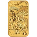 Perth Mint 1 oz RECTANGLE DRAGON $100 BAR 2021 GOLD