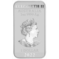 Perth Mint 1 oz silver RECTANGLE DRAGON $1 BAR 2021