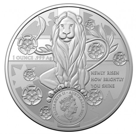 RAM 1 oz silver COAT OF ARMS AUSTRALIA 2021 $1