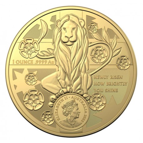 RAM 1 oz GOLD COAT OF ARMS AUSTRALIA 2021 $100