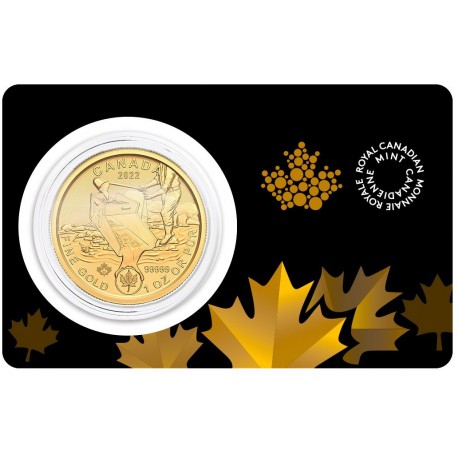Canada Gold Klondike Gold Rush 1 oz 2021 in essay card $200