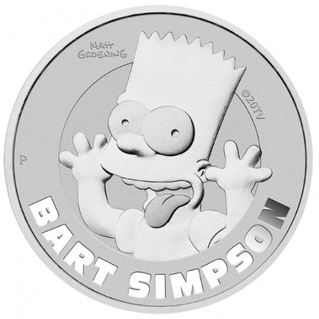 Perth Mint 1 oz silver The SIMPSONS MARGE & MAGGIE 2021 $1 BU