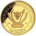 Wildlife 1 oz GOLD The BEAR 2022 Congo 100 Fr