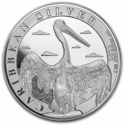 1 oz silver Caribbean PELICAN 2022 Barbados $1