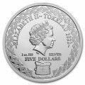 Tokelau 1 oz silver TAUTU PORCUPINE FISH 2021 $5