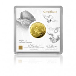 Armenia 1 gram GOLD 2022 Naoh's Ark Dram 100 Bu