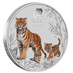 PM Lunar 3 OX 1 oz silver 2021 BU $1 Australia Coloured