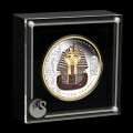 Perth Mint 2 oz silver TUTANKHAMUN Discovery 2022 GILDED & COLOURED Proof $2