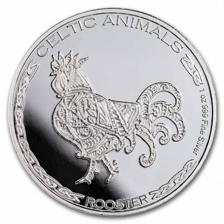 CHAD 1 oz silver Celtic Animals 2021 RABBIT CFA500