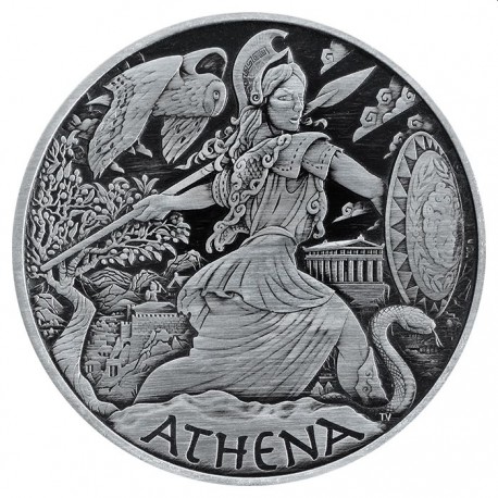 PM 1 oz silver GODS OF OLYMPUS 2022 HERA ANTIQUED $1