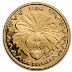 1 OZ GOLD SIERRA LEONE 2022 BU $100 LION