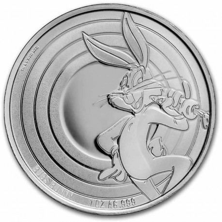 Samoa 1 oz silver BUGS BUNNY 2022 $5 BU 