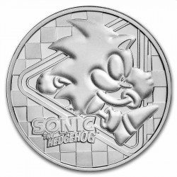 1 oz silver 35th Anniversary SONIC the Hedgehog 2021 $2 BU