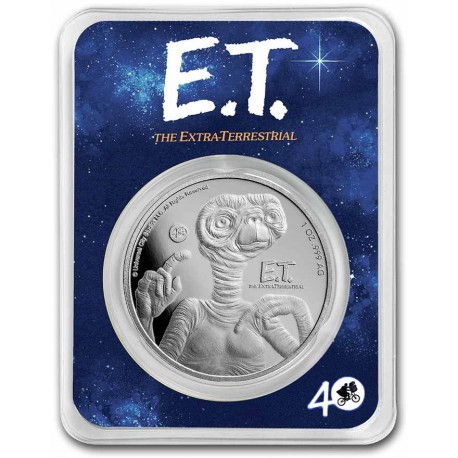 1 oz silver E.T. 2022 $2 BU 40th Anniversary