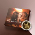 Gibraltar 1 oz GOLD WAR ELEPHANT 2022 $1
